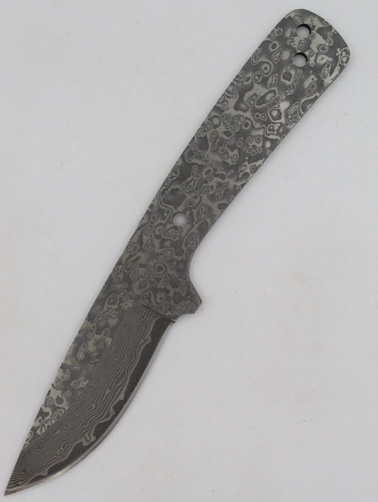 Payne Bros Custom Knives Hook's Drop Point Skinner - S510 - Knife making blank/blade - hunting/fishing/camping knife (SC510 SAN MAI DAMASCUS)