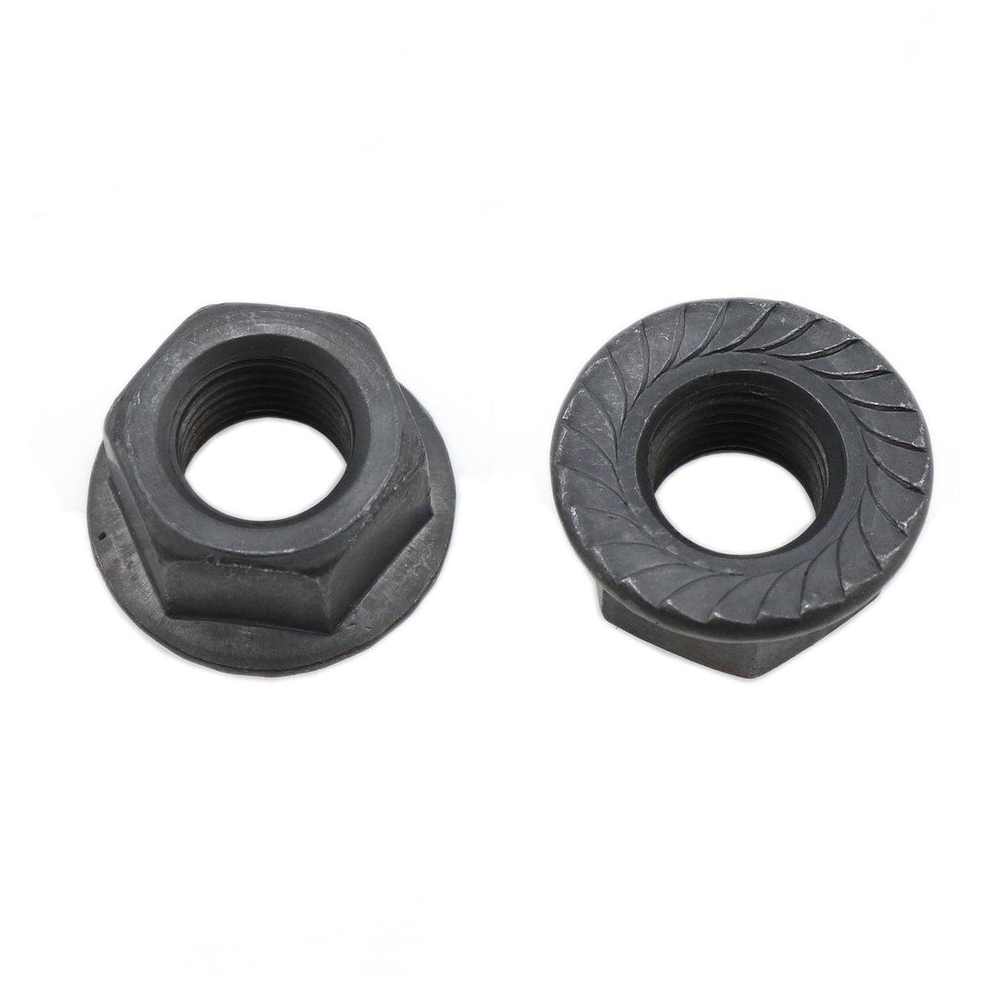 Meuey Lyot -Bicycle Hub 3/8 Inch Black Flange Shaft Nut Kits, with Front and Rear Bicycle Wheel Safety Washers -8psc