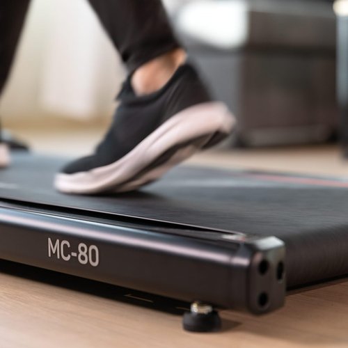 Walking Pad Treadmill FITFIU Fitness MC-80 5 MPH Under Desk, 16,5"x40" Surface, Bluetooth Speaker + Remote Control, Max Weight 320 lbs, for Walking & Jogging