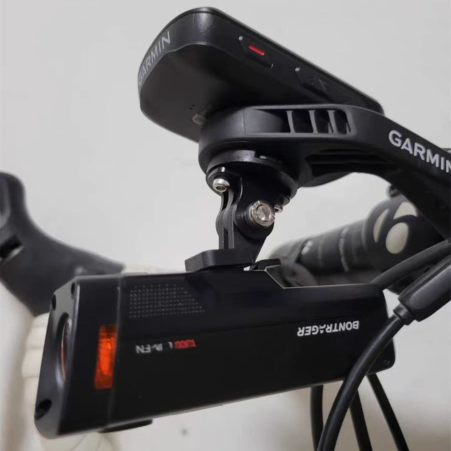 NELboNs Bike Light Adapter Mount Compatible with T rek Bontrager Headlights,Flashlight Adapter Use for Bike GPS Computer Mount,Headlight Mount for Cycling