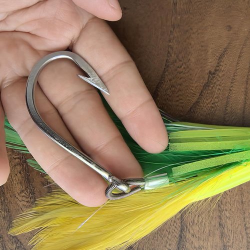 KMUCUTIE Set of 6 pcs 7 inch trolling Lure Marlin Tuna Dolphin Shark Big Game deep sea Fishing Lures Included Mesh Bag (7 INCH)