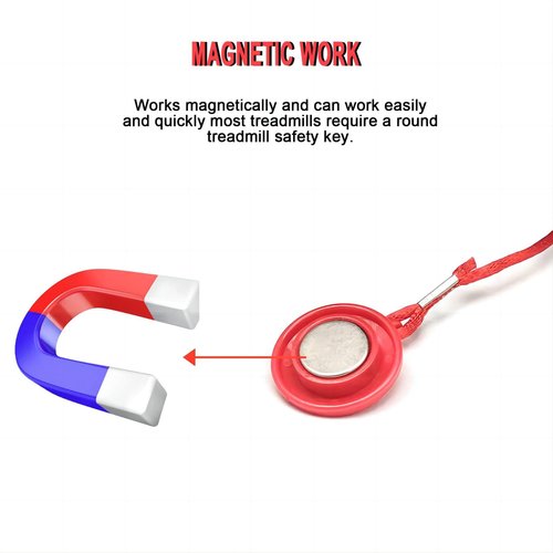 Magnetic Safety Switch Universal Treadmill Magnetic Lock Emergency Stop Treadmill Accessories Suitable for Most Treadmills