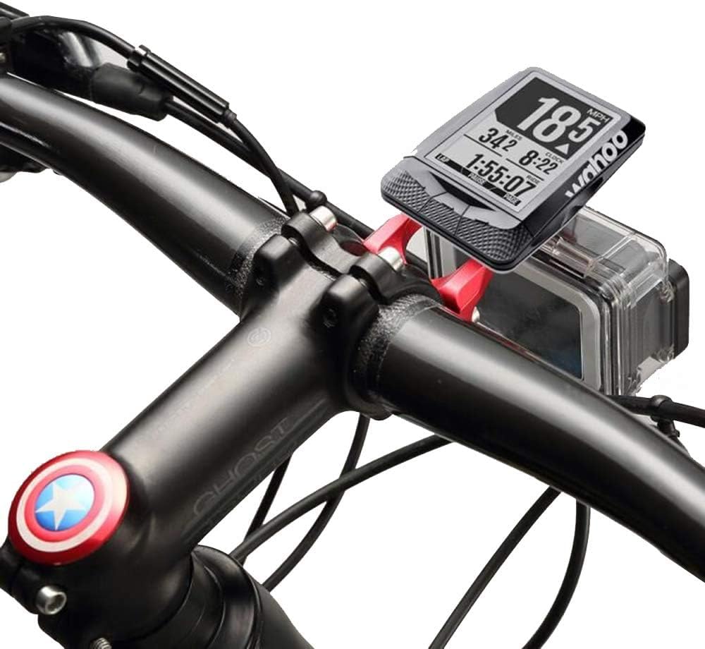 Out Front Combo Extended Mount for Wahoo Elemnt Bolt and Mini, Bike Light Adapter