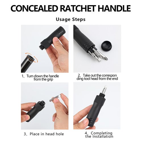 ENLEE Mini Bike Pump & Ratchet Handle, Protable Presta & Schrader Bicycle Pump, Compact Bike Pump for Road, Mountain and BMX Bikes with Ball Pump Needles, High Pressure 80 PSI-(Black)