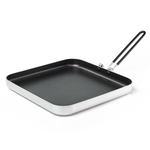 GSI Outdoors Bugaboo High-Performance Ceramic Coated 10" Square Fry Pan with SureLock™ Folding Handle
