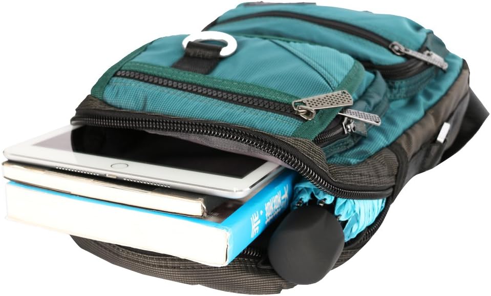Sling Bag Chest Shoulder Backpack Crossbody Multipurpose Daypack For Men Women Black