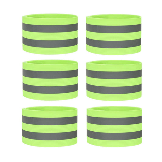 Kamozimi Reflective Bands for Night Walking Reflective Arm Bands Set of 6 Double Reflective Bands for Outdoor Cycling, Hiking, Jogging, Motorcycle Riding or Running