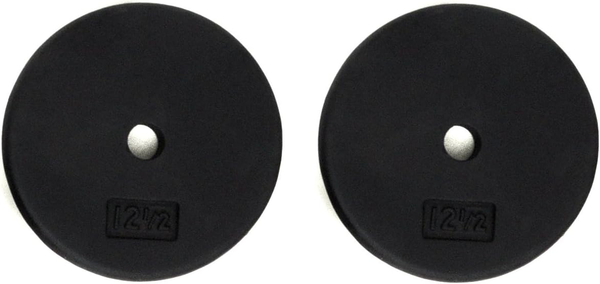 Ader Standard 1" Hole Cast Iron Weight Plate-Black