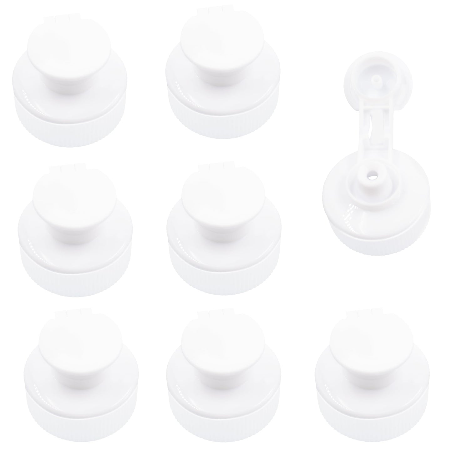 50pcs Push Pull Replacement Caps 28mm Reusable Sport Bottle Lid, Plastic Flip Cover Bottle Caps Spout Twisted Cap