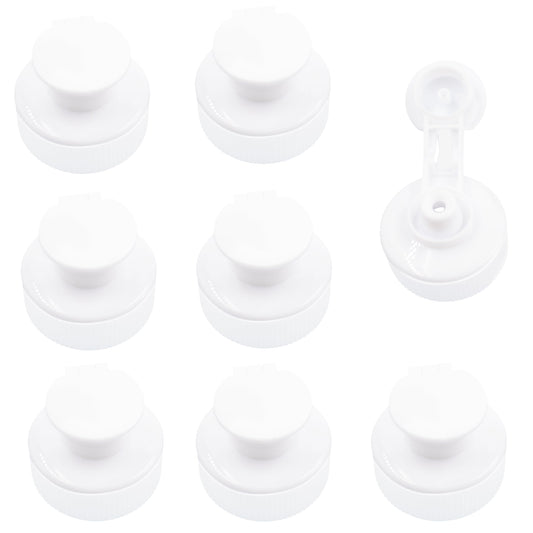 50pcs Push Pull Replacement Caps 28mm Reusable Sport Bottle Lid, Plastic Flip Cover Bottle Caps Spout Twisted Cap