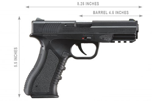 Lancer Tactical Air Pistiol CO2 Half-Blowback 4.5mm .177 Cal Airgun w/Extra Mag (LTA-3B)
