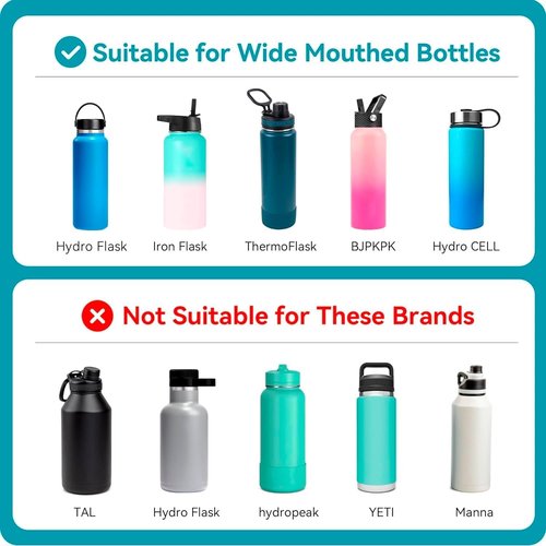 Soledea Flip lid for Hydro Flask Wide Mouth 32 40 oz with Flexible Handle, Replacement Coffee Lid for Hydro Flask, Simple Modern, ThermoFlask and More 12 oz-64 oz Water Bottles