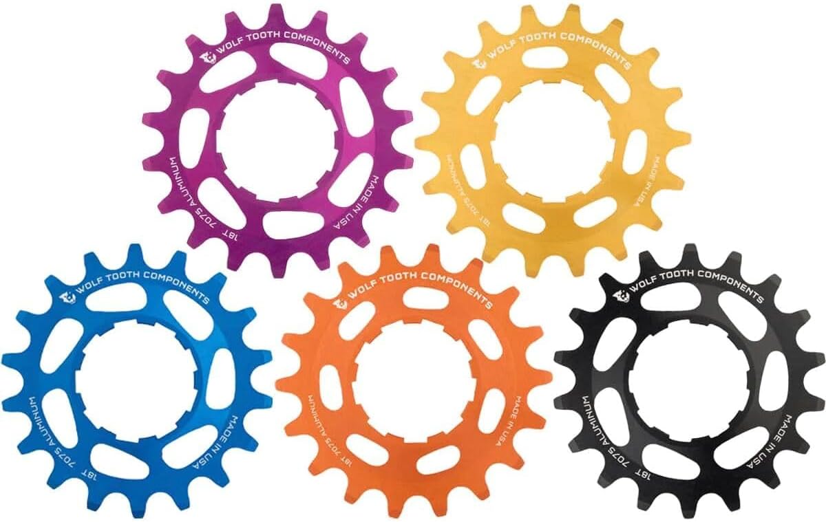 Wolf Tooth Aluminum Single Speed Cog Gold
