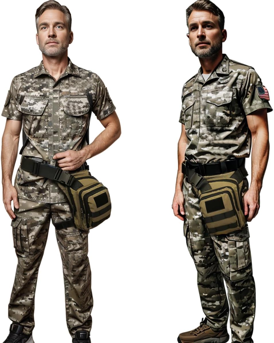 Thigh Pack, Larswon Leg Bag Thigh Pouch Bag Tactical Waist Bag Motorcycle Bag Waterproof