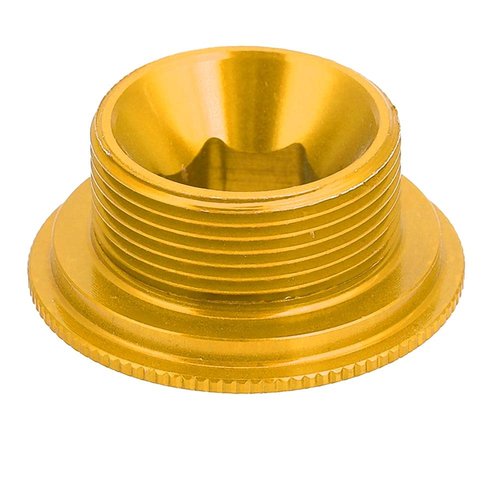 Ymiko Crankset Arm Bolt, 105 Crank end and Spare Parts Bolt dust Covers Gold crankset m20 Bolts 2 Fixing Tension ii preload m582 arm Cycling Screw (Gold)