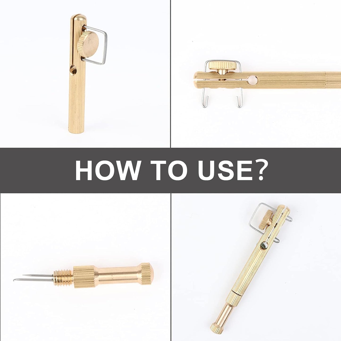 Fishing Line Hook Knot Tying Tool, Copper Practical Knot Line Tying Knotting Tool Portable Fast Fishing Tie Hook (2pcs)