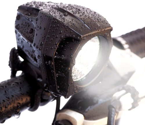 Helios 1600 Lumen Waterproof Rechargeable Bike Headlight with Free Diffuser & Taillight