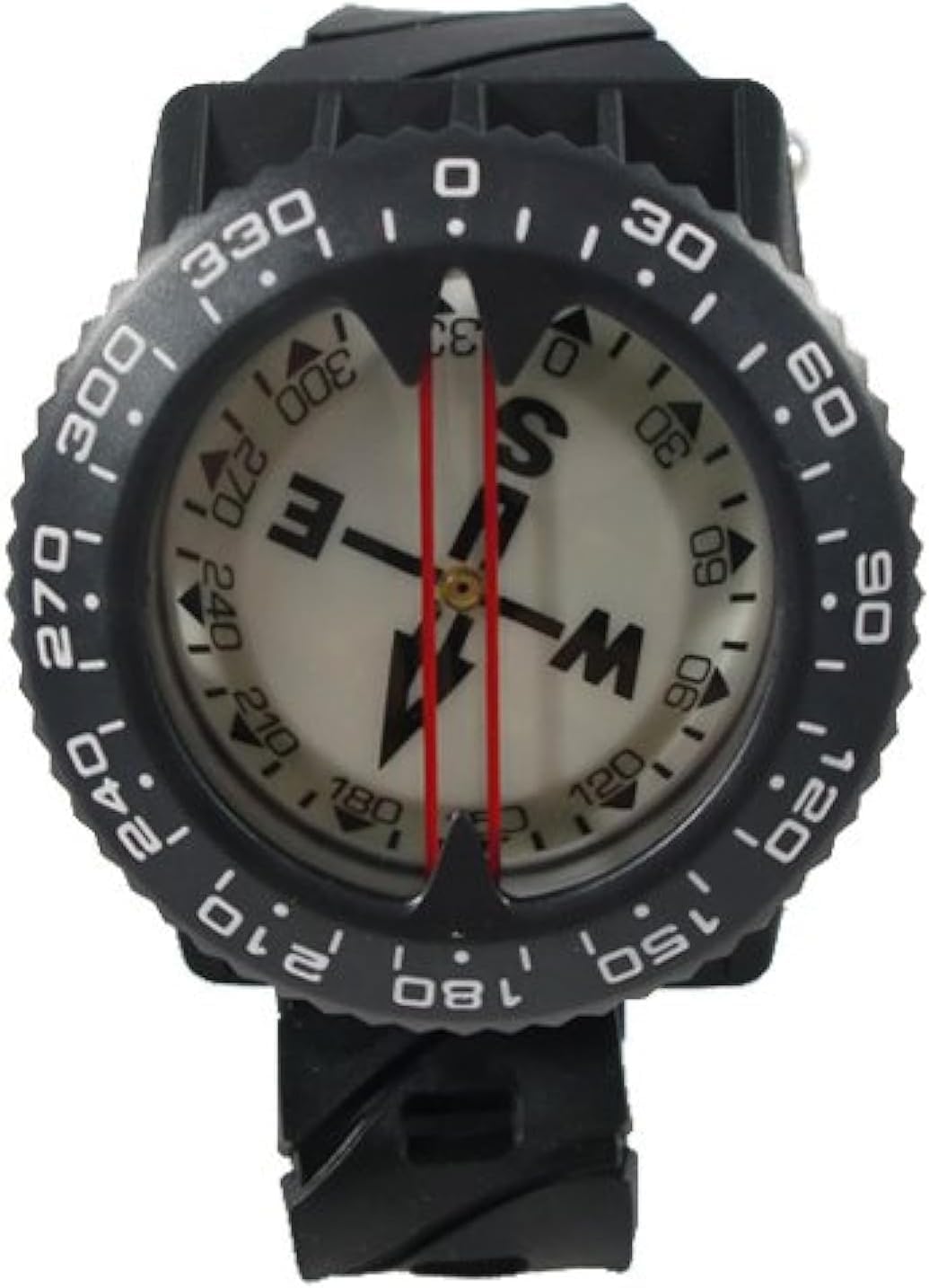 Scuba Choice Diving Deluxe Wrist Compass – 2.3” Display, Accurate Underwater Navigation, 15” Strap, Depth Rated 80m, 25° Tilt, Durable -5°C to 55°C, Made in Taiwan