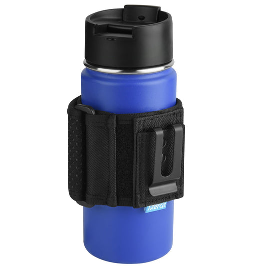 Xxerciz Water Bottle Carrier Holder with Belt Clip Bottle Carrier Sleeve for Mineral Bottle Beverage Bottle and Other Small Water Bottles on Outdoor Walking Hiking Traveling