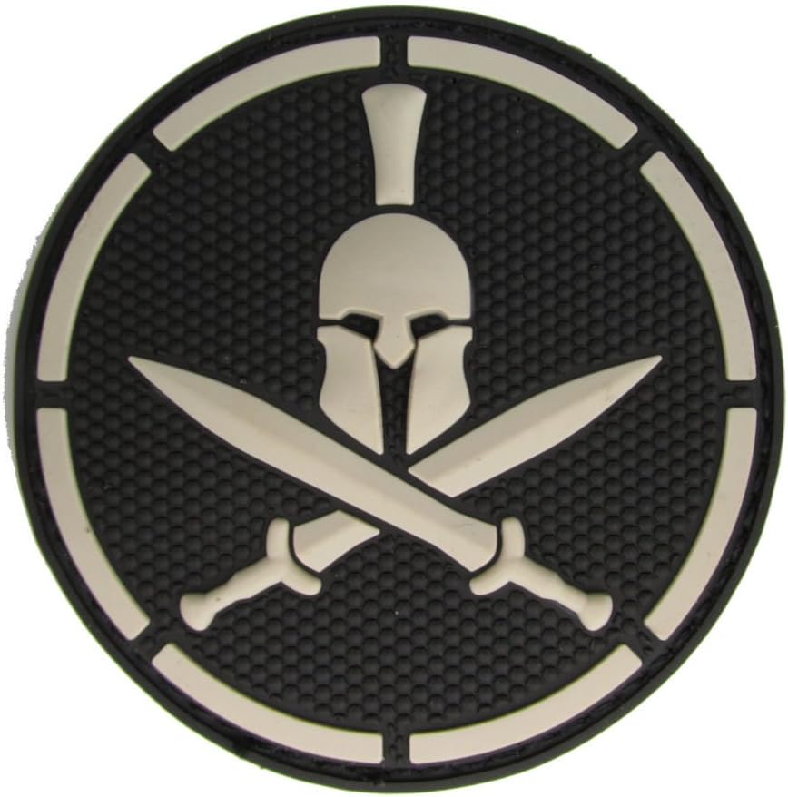 Spartan Helmet Patch - PVC (BLACK (SWAT))