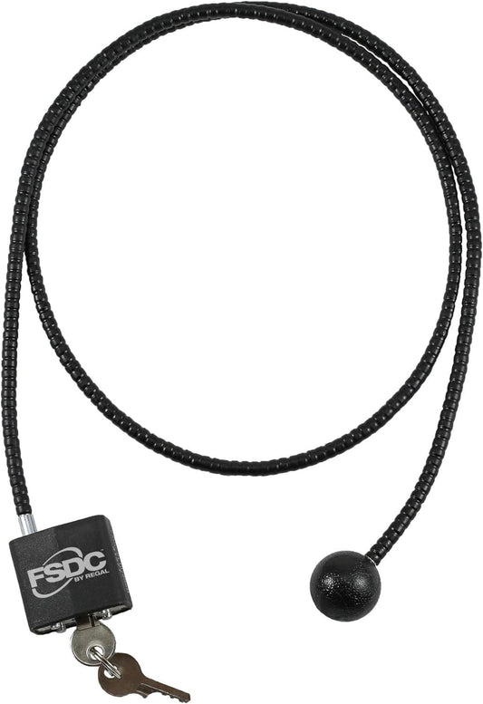 (Firearm Safety Devices - FSDC-CL1070RKD 38" Longarm California DOJ-Approved Keyed Cable Gun Lock with 2 Keys – for Lever-Action Rifles and Break-Action Shotguns