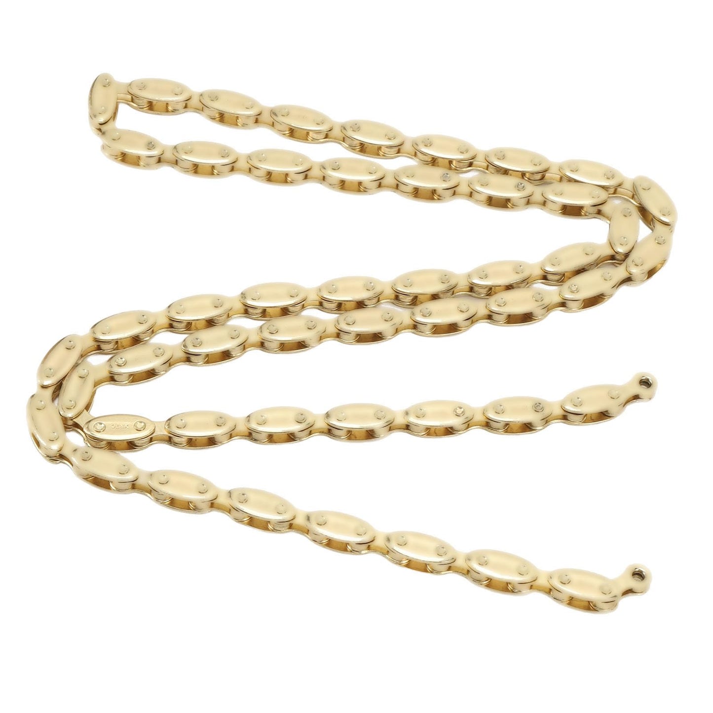 JAOCDOEN Olive Chain High Strength Single Speed 100 Link Gold Chain for Fixed Gear BMX