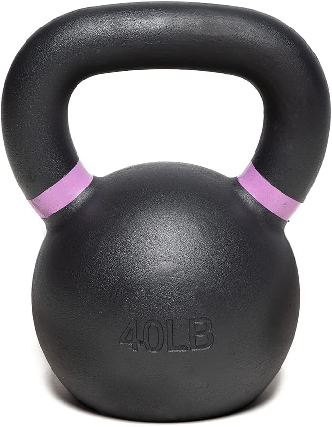 Powder Coated Kettlebell Weights 5-90 LB | Durable Gym Equipment for Strength Training