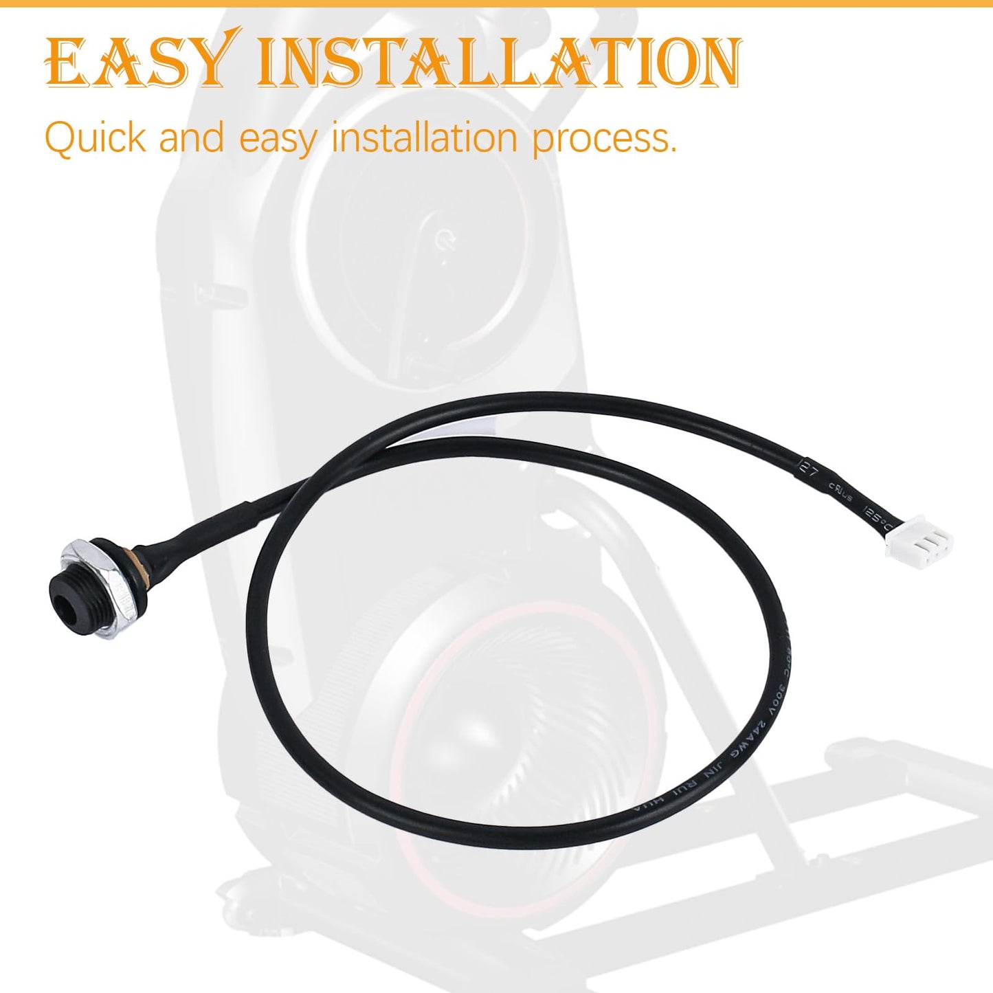 GGTE Connector Input Cable for Bowflex Max Trainer Models: M3, M5, M6, M7, M8 Connector Cable for Powerplug