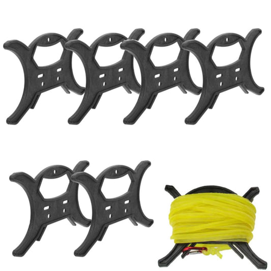 6-Pack Paracord Line Winder - Rope Organizer and Cord Keeper for Paracord, Rope, Twine, Fishing Line - Prevents Tangles, Knots, Recoils, and Kinks - Spool Tool for Easy Storage and Organization