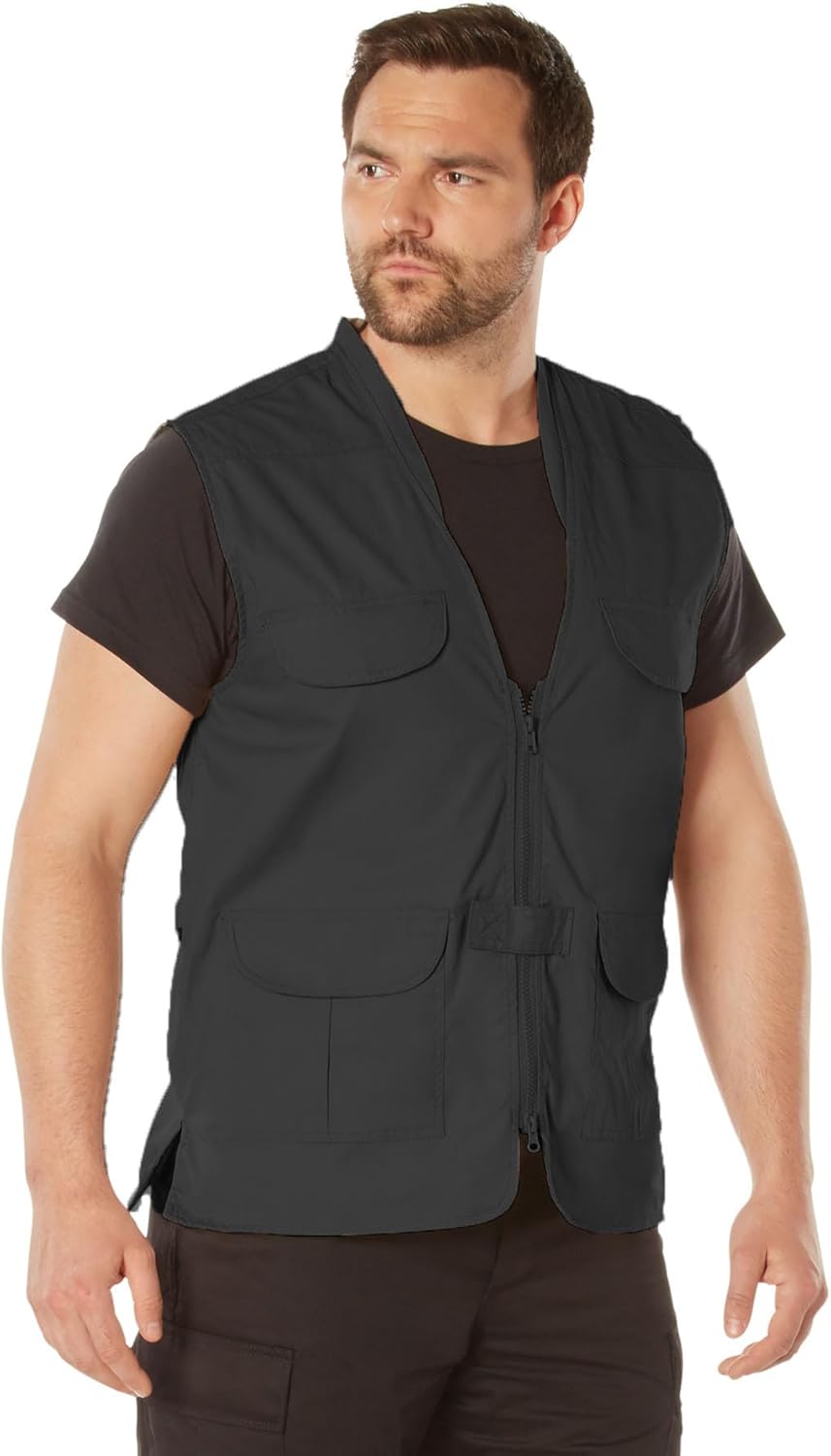 Rothco Men's Professional Concealed Carry Vest, Lightweight CCW Covert Solid Tactical Vest