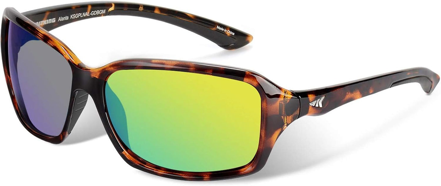 KastKing Alanta Polarized Sport Sunglasses for Men and Women,Ideal for Driving Fishing Cycling and Running,UV Protection