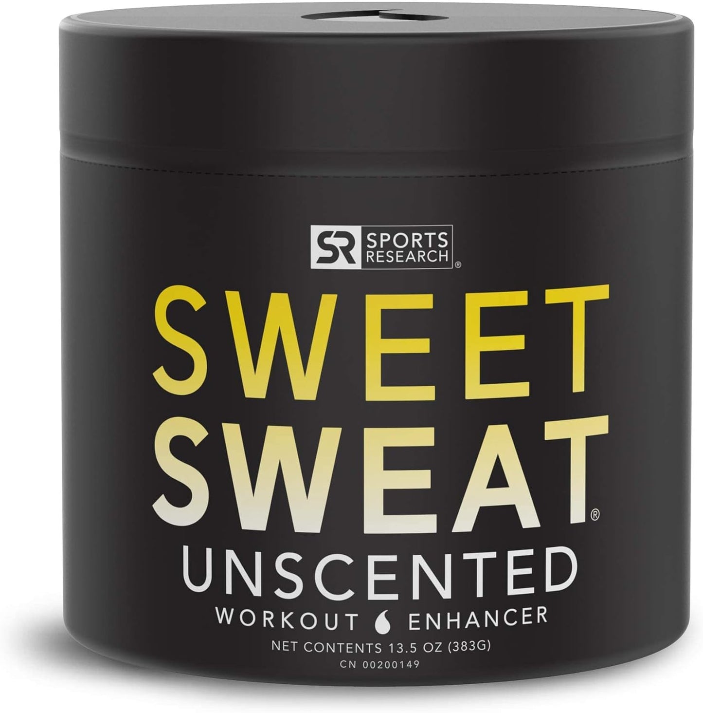 Sports Research® Sweet Sweat Unscented 'Workout Enhancer' Gel - Maximize Your Exercise & Sweat Faster - 13.5oz Jar