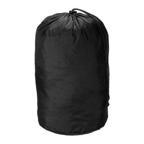 PATIKIL Stuff Sack, 9 x 16 Inch Waterproof Outdoor Storage Sack Ultralight Nylon Drawstring Dust Flap Bag for Camping, Black