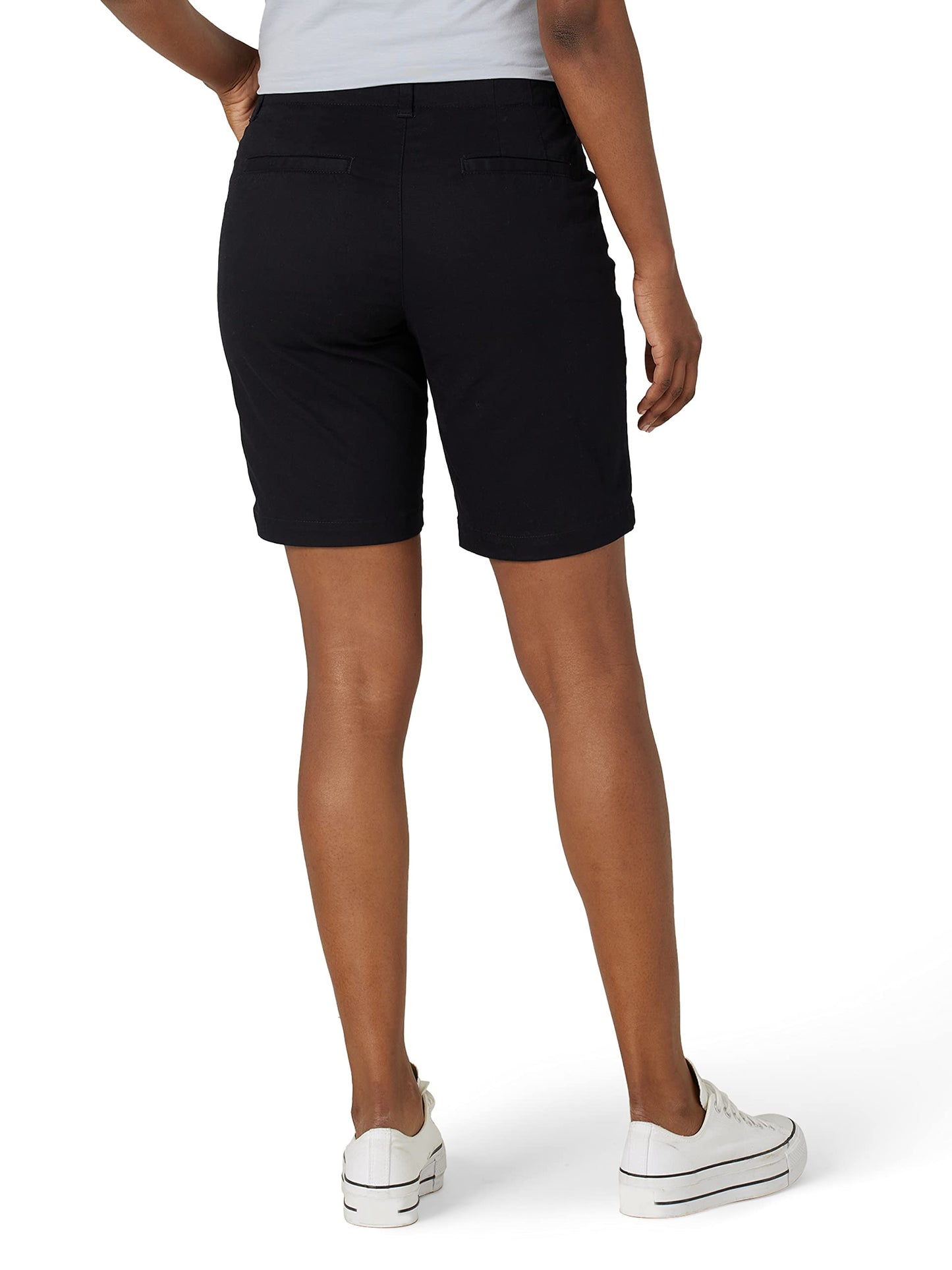 Lee Women's Legendary 9" Chino Bermuda Short Jet Black 16