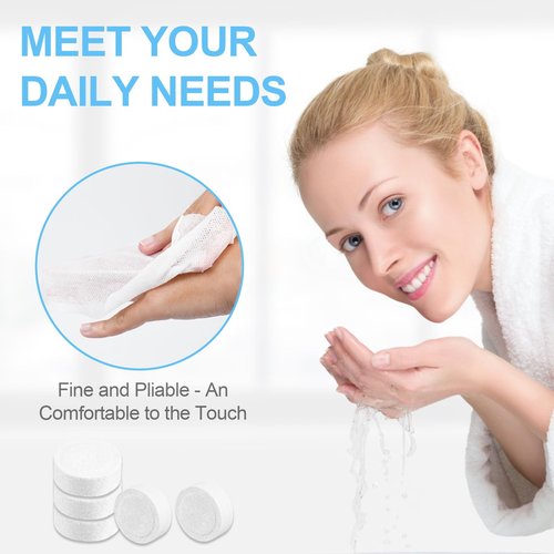 YLICKAI 200 PCS Compressed Towel, Disposable Thicker Portable Towels, Camping Wet Compressed Hand Towel for Travel Camping Home Grooming