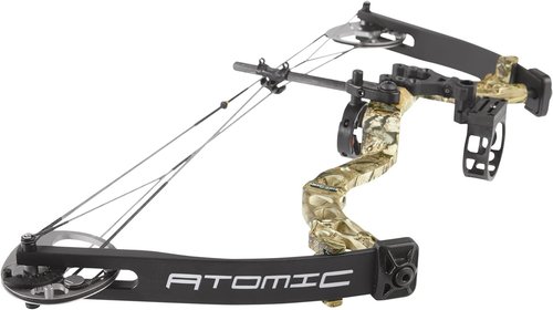 DIAMOND ARCHERY Youth Atomic Bow - Fully Adjustable Equipped Durable Compound Bow | 6-29 LBS Draw Weight | 12"-24" Draw Length | 191 FPS