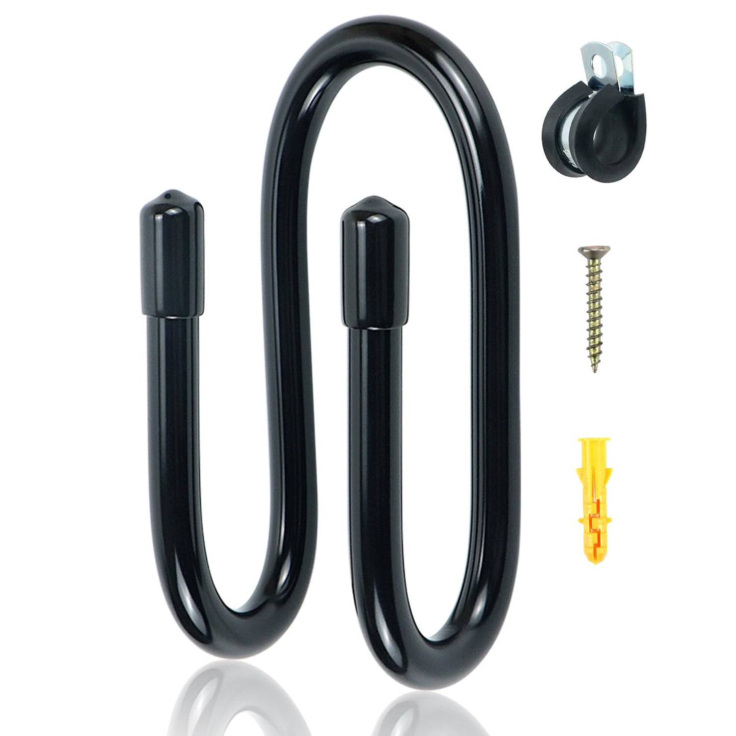 Bow Hanger Display Flexible Archery Rack Bow Wall Mount Holder Wall Hook Stand for Your Bow, Rubber Protection and No Scratches
