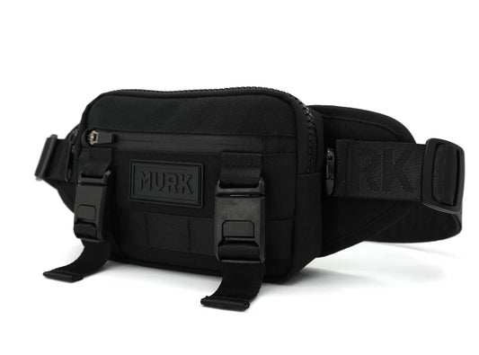 MVRK Gym Fanny Pack for Men & Women Unisex Waist Bag Pack - Waterproof Crossbody Bag - Black (BLACK)