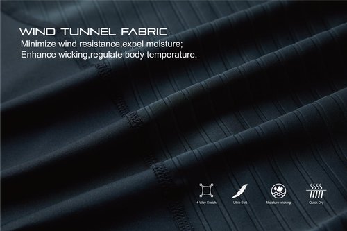 EASYINPRO Wind Tunnel Fabric Mens Sleeveless Cycling Jersey Tops Cycling Vest Bike Biking Vest, Reflective Pocket Black
