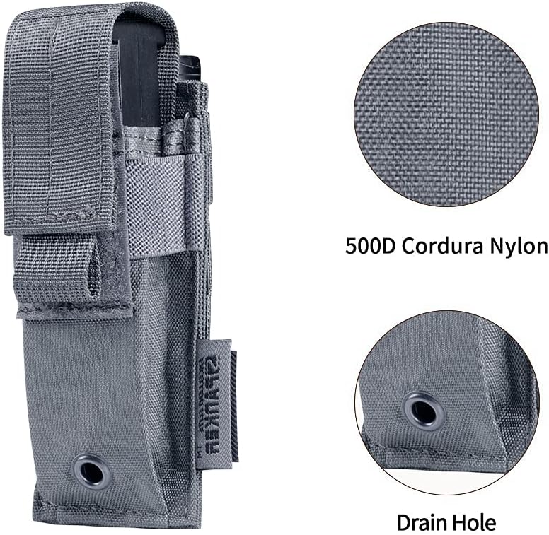 EXCELLENT ELITE SPANKER Molle Single/Double Pistol Mag Pouch Tactical Magazine Pouch Tool Organizer Holder