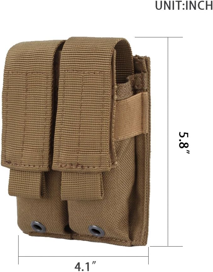 EXCELLENT ELITE SPANKER Molle Single/Double Pistol Mag Pouch Tactical Magazine Pouch Tool Organizer Holder