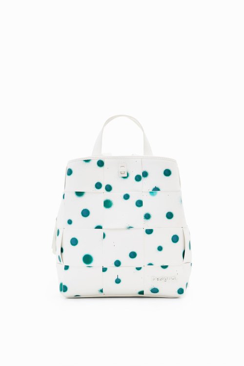 Desigual Women's Accessories PU Backpack Mini, White, One Size