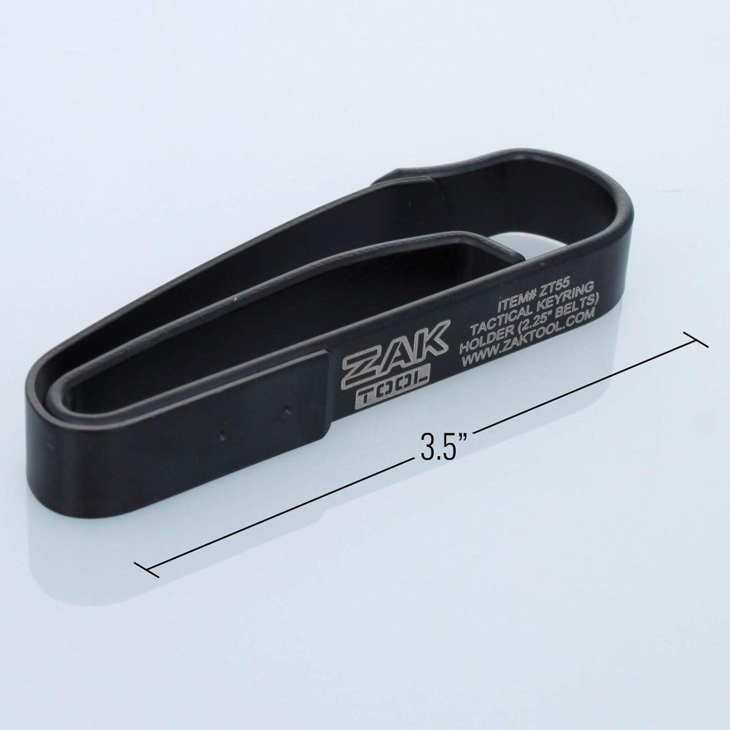 ZAKTOOL Police ZT55 Tactical Stealth Black Extreme Duty Key Ring Holder