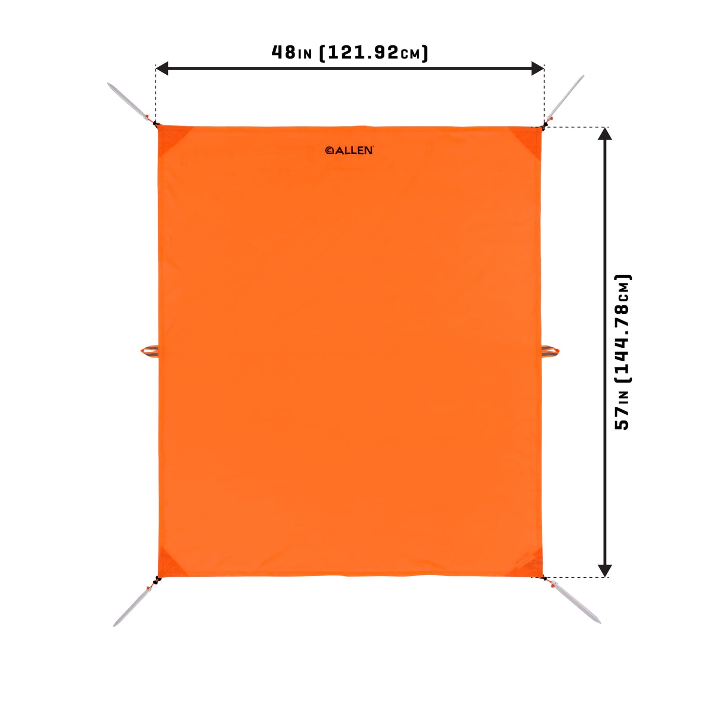 Allen Company Backcountry Game Tarp, 4’ x 4’9,” Blaze Orange