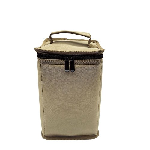HXBER Camping Gas Tanks Storage Bag Portable Fuel Cylinder ive Case Camp Light Carrying Bag Anti-Collision for Outdoor Cooking Camping Picnic, Small, Brown