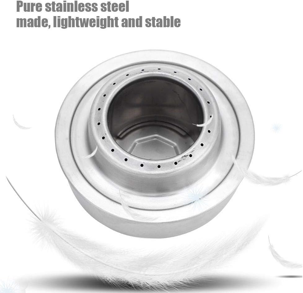 Portable Mini Alcohol Stove Outdoor Camping Stove, Lightweight Stainless Steel Spirit for Outdoor Camping Hiking Backpacking Picnic BBQ