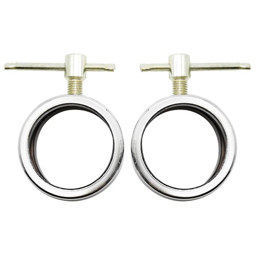 Olympic Barbell Spin-Lock Collars for 2" Olympic Bar Screw Clamps Hex Nut Anti-Slip Collars Dumbell Weight Lifting, Pack of 2 (C)