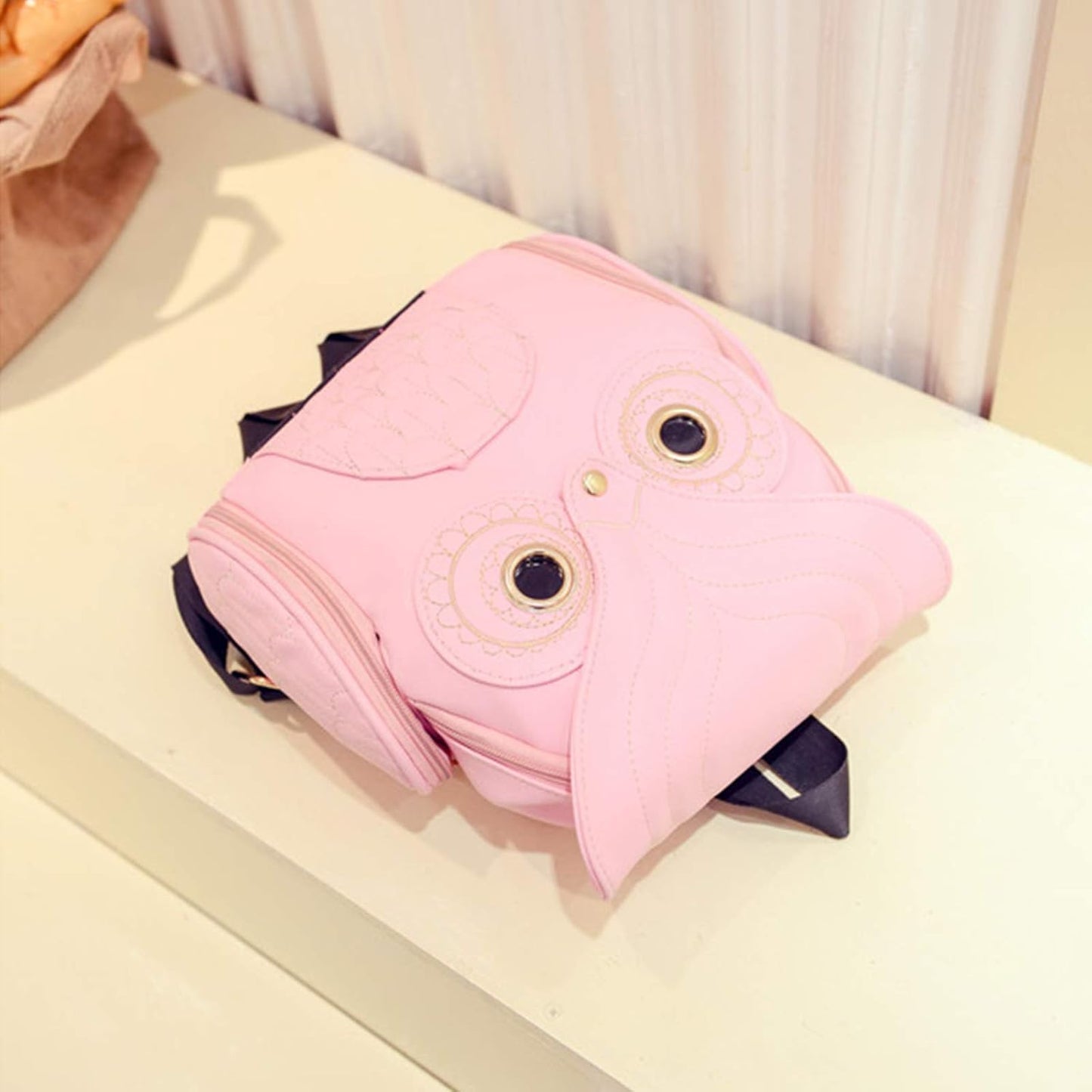 WYSBAOSHU Fashion Owl Backpack Women Pu Leather Mini Bag