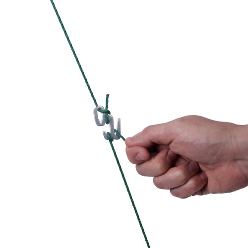 Nite Ize Figure 9 Rope Tightener - Aluminum Cord Tensioner - Camping Essentials & Hiking Must-Haves - Car Accessory with Laser-Engraved Instructions - Small (6 Pack)