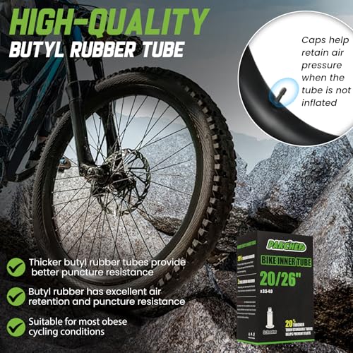 Heavy Duty 20x4.0 Fat Bike Inner Tube Set of 2 with Levers - Schrader Valve